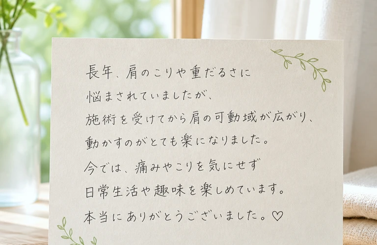 肩こりや痛みから解放される新しいアプローチ