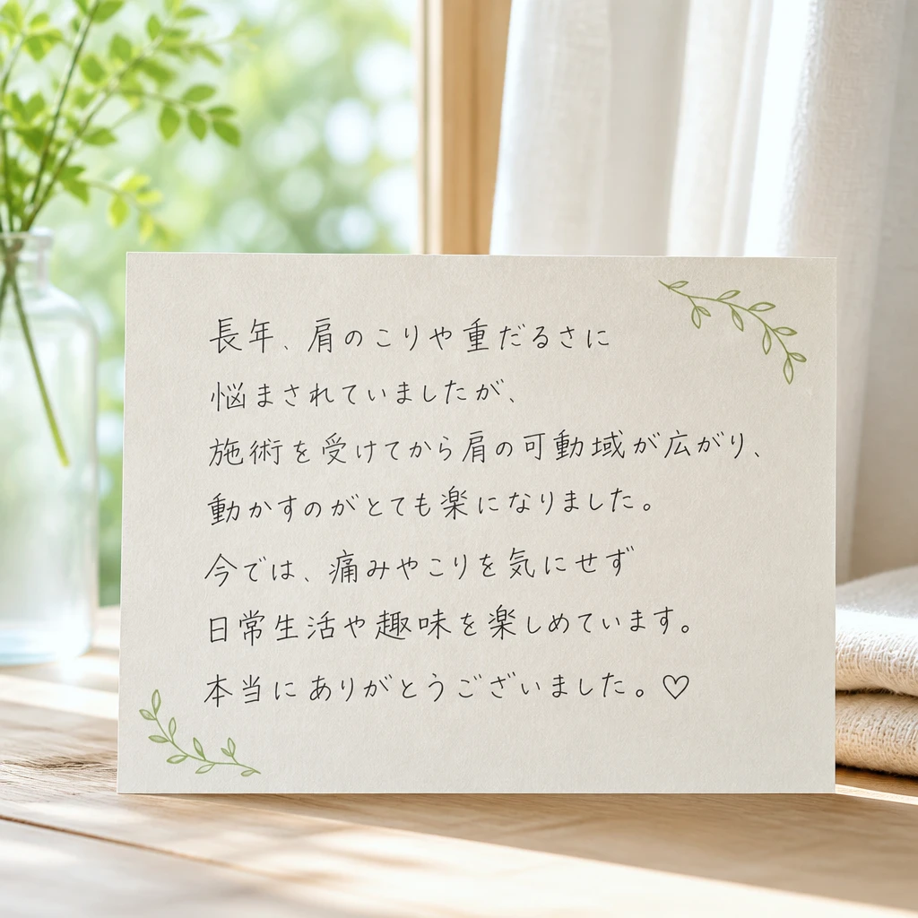 肩こりや痛みから解放される新しいアプローチ